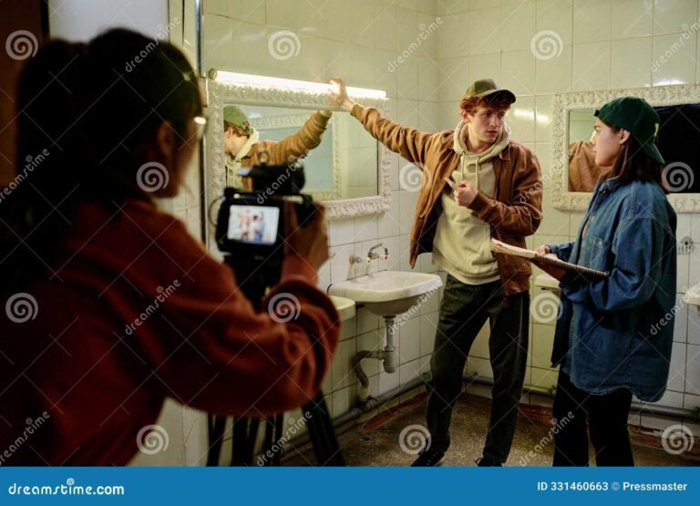 actores discutiendo en un set de filmacion