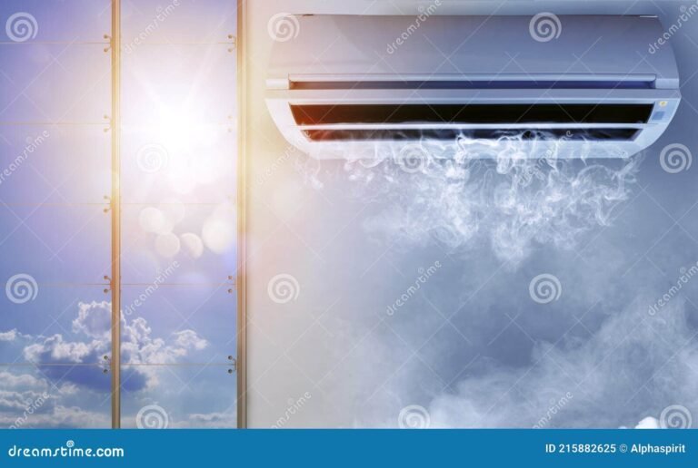 aire acondicionado en un dia caluroso