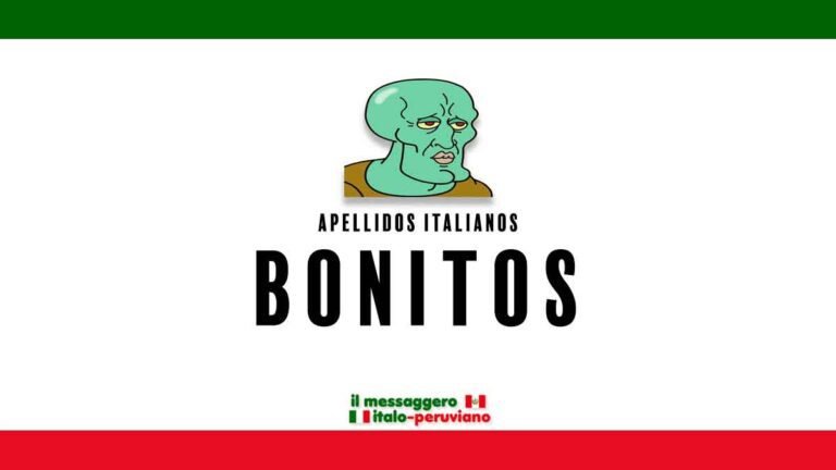 apellidos italianos en un fondo cultural