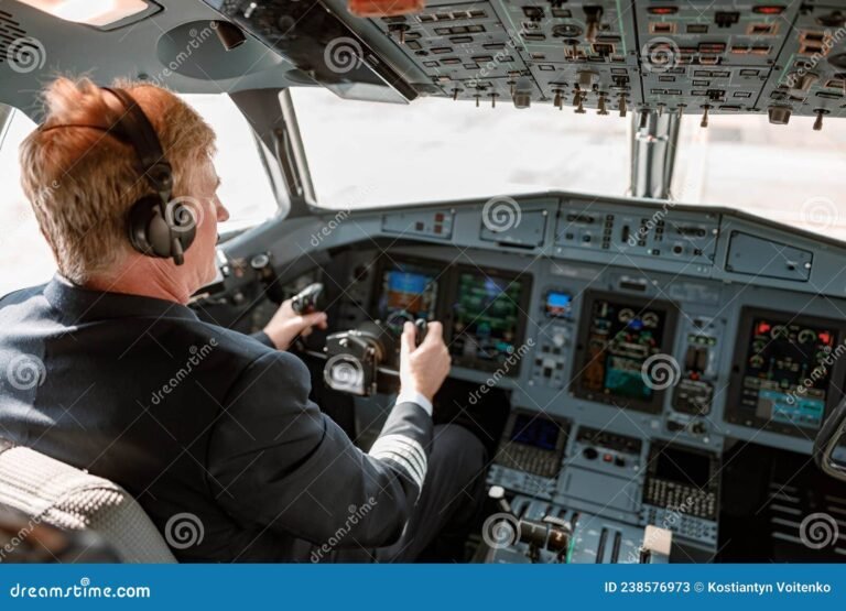 audifonos y controles de un piloto