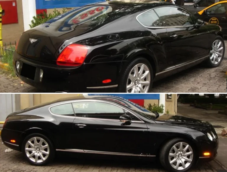 auto en venta con cartel de deuda