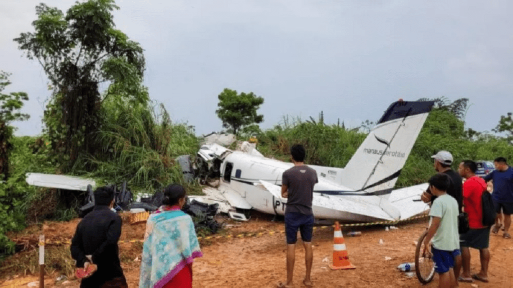Qué sucedió con el avión que cayó en Brasil recientemente 1 avion estrellado en selva brasilena