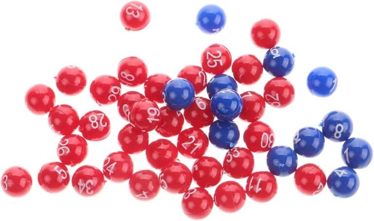 bola de loteria con numeros variados