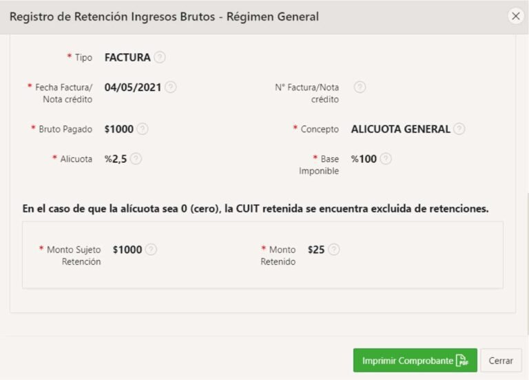 calculo de ingresos brutos en san luis