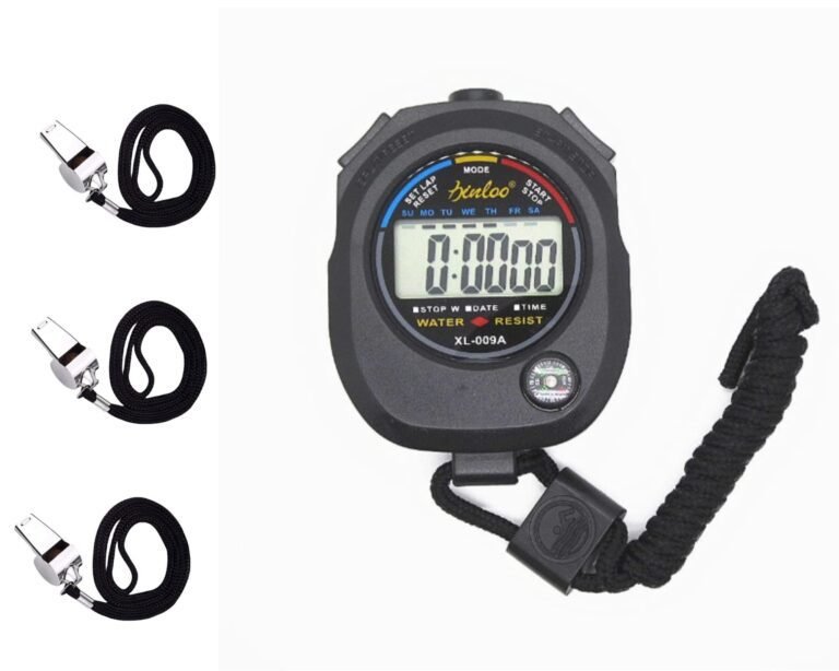 calendario de futbol con balones y cronometro