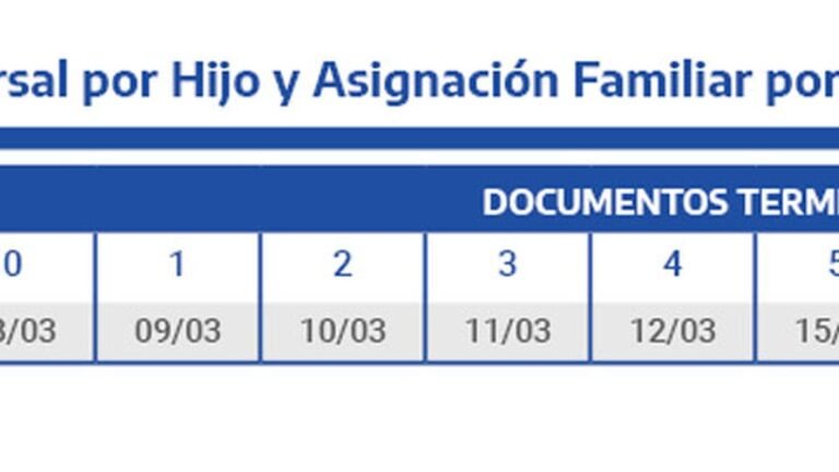 calendario de pagos anses suaf