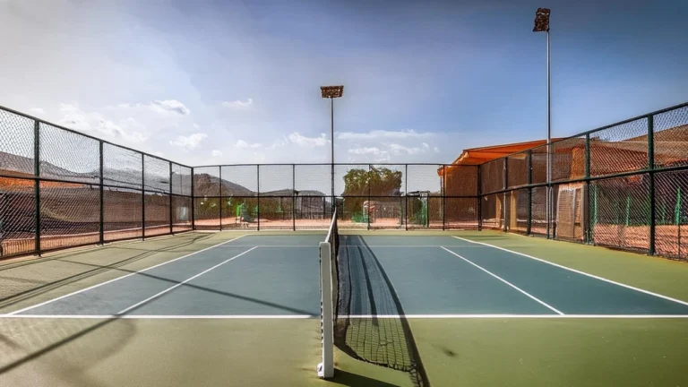 cancha de padel profesional y bien equipada