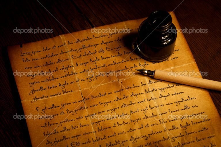 En qué consiste la carta de ventura que le enviaron a Rial 17 carta antigua con pluma y tintero