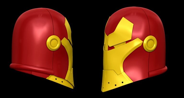 casco de iron man en exhibicion artistica