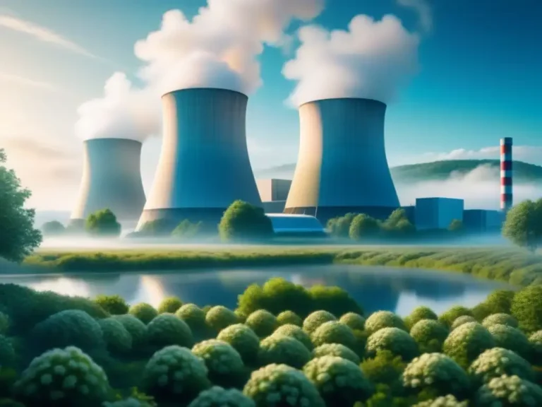 centrales nucleares y naturaleza en armonia