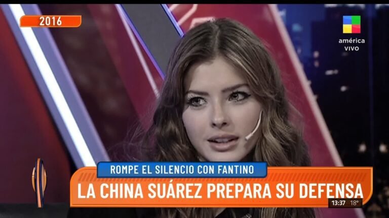 china suarez en una entrevista de television