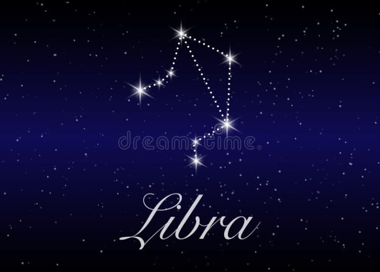 cielo estrellado con constelaciones zodiacales