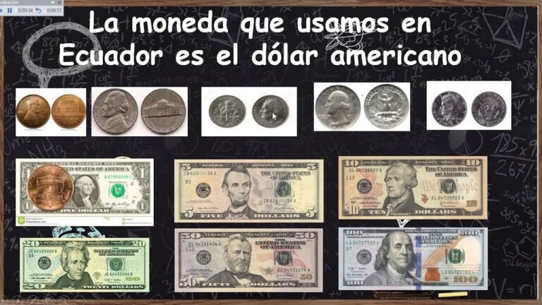 comparativa de monedas y billetes de dolar