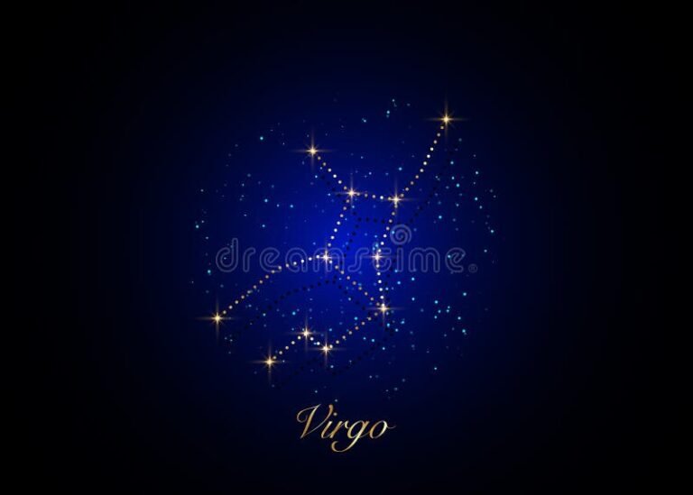 constelacion de virgo en un cielo estrellado