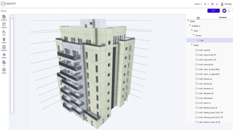 construccion de un edificio en planos