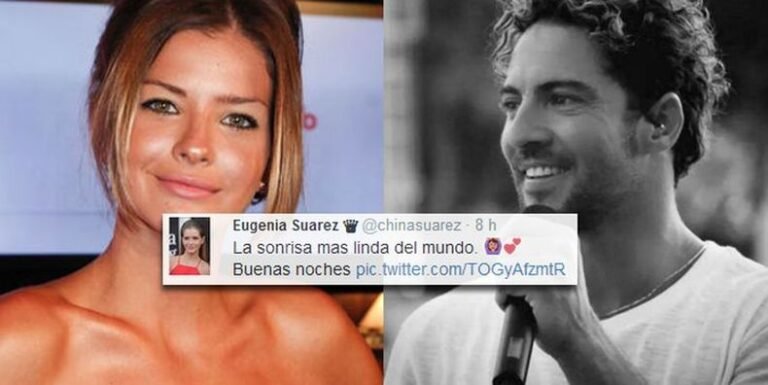 david bisbal y china suarez sonriendo juntos