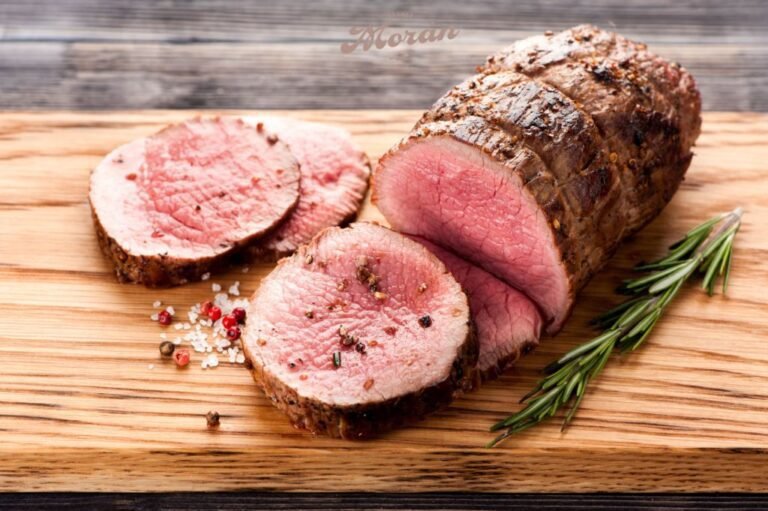 delicioso roast beef en presentacion elegante