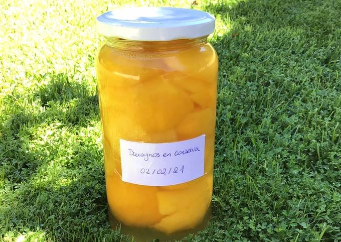 Cómo preparar durazno en almíbar con esta fácil receta casera 1 duraznos frescos en almibar en frascos