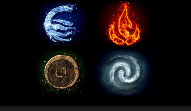 elementos del zodiaco agua tierra aire fuego