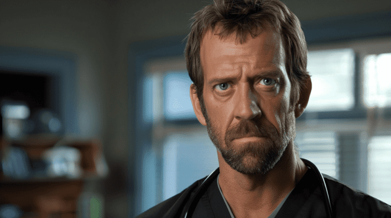 escena iconica de dr house en accion