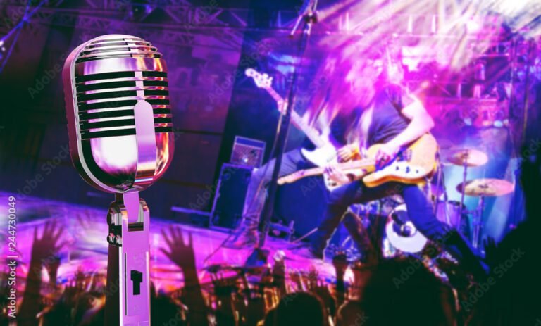 escenario de un espectaculo musical en vivo