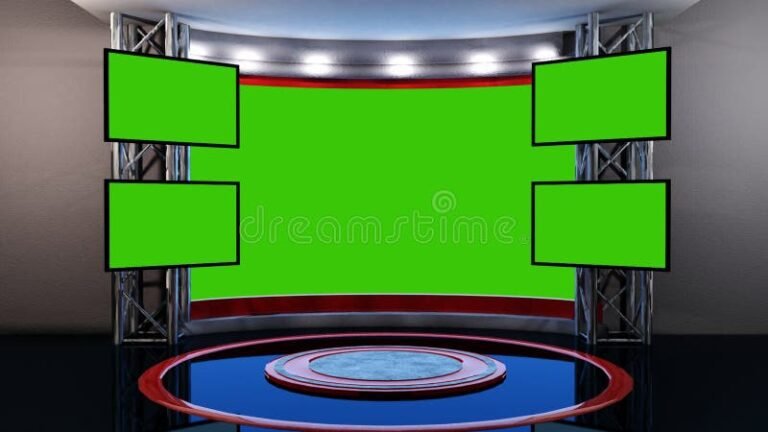 escenario vacio de un programa de television