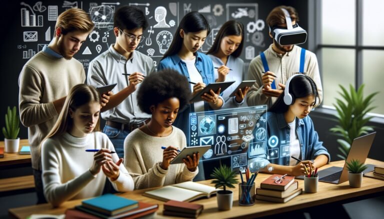 estudiantes en aula de derecho colaborando