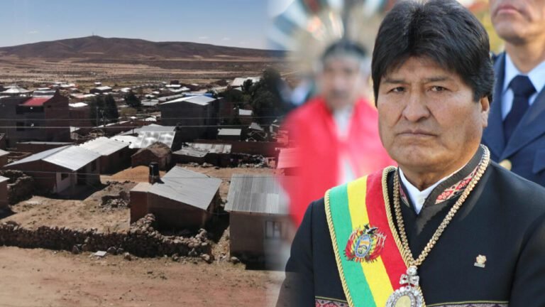 evo morales en un entorno natural argentino