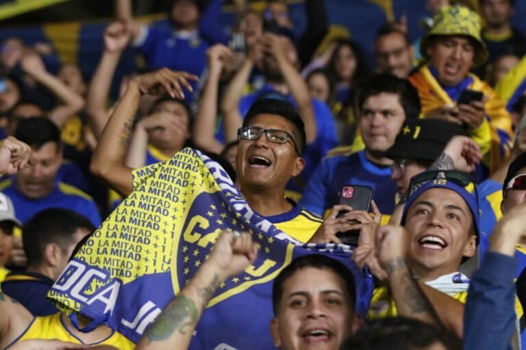 hinchas de boca juniors en el estadio