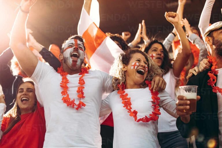hinchas disfrutando de un partido de futbol