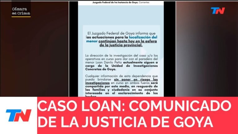 Cuáles son las últimas noticias sobre el caso Loan y su resolución 19 investigacion sobre caso judicial loan