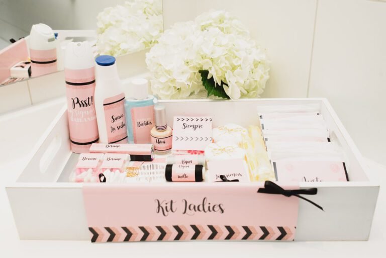 kit de bano elegante para fiestas