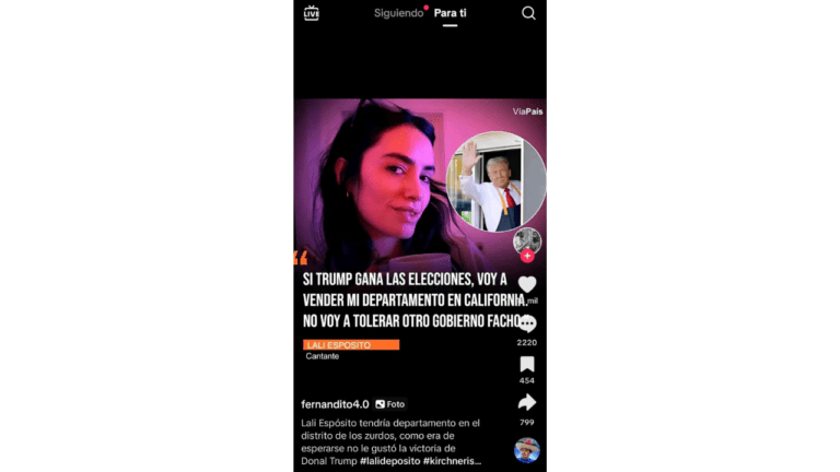 lali esposito creando contenido en tiktok