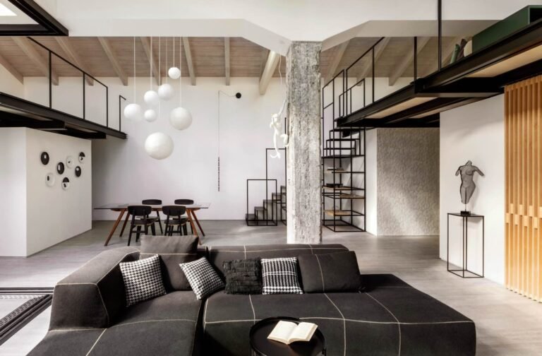 loft moderno con decoracion elegante