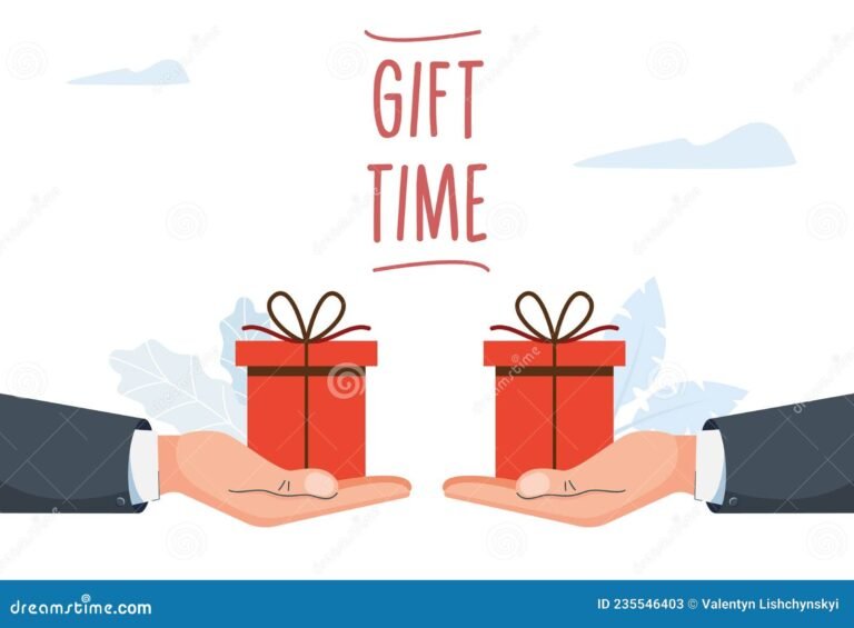 manos intercambiando regalos o objetos