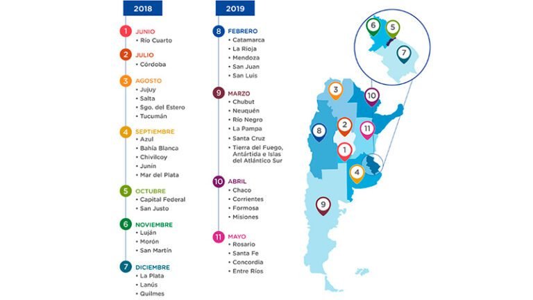 mapa de agencias de pami en argentina