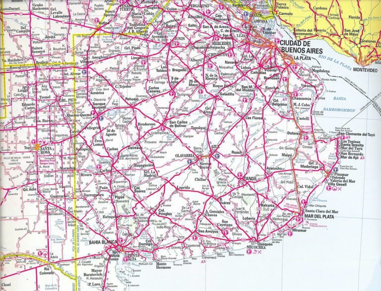 Cómo llego a Buenos Aires desde diferentes puntos del país 25 mapa de argentina con rutas hacia buenos aires