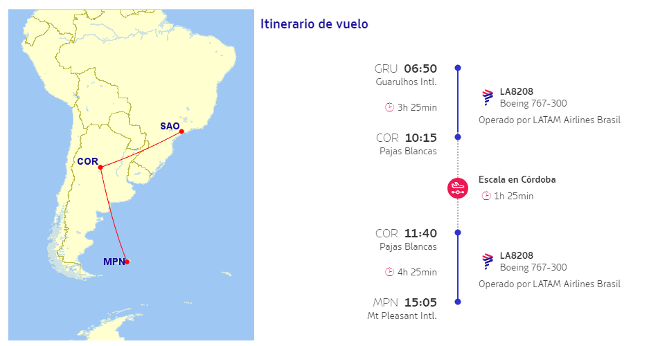 Cómo viajar de Córdoba a las Islas Malvinas y qué opciones hay 4 Cómo viajar de Córdoba a las Islas Malvinas y qué opciones hay