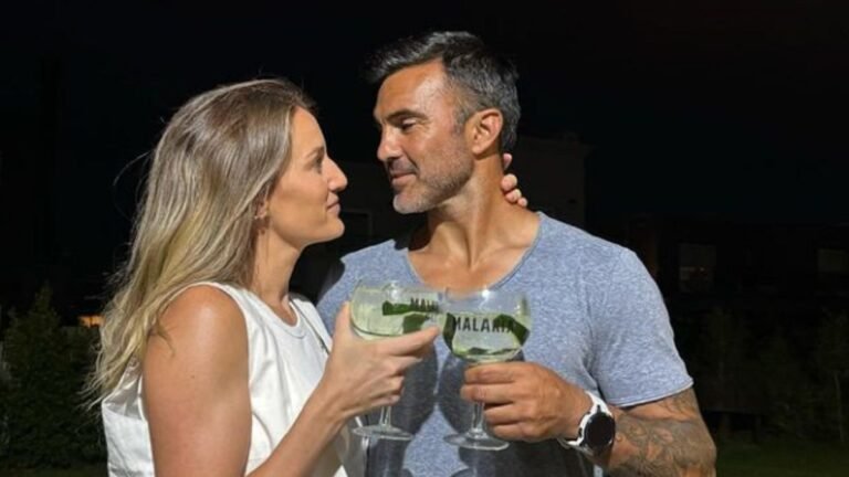 mica y fabian en un momento feliz