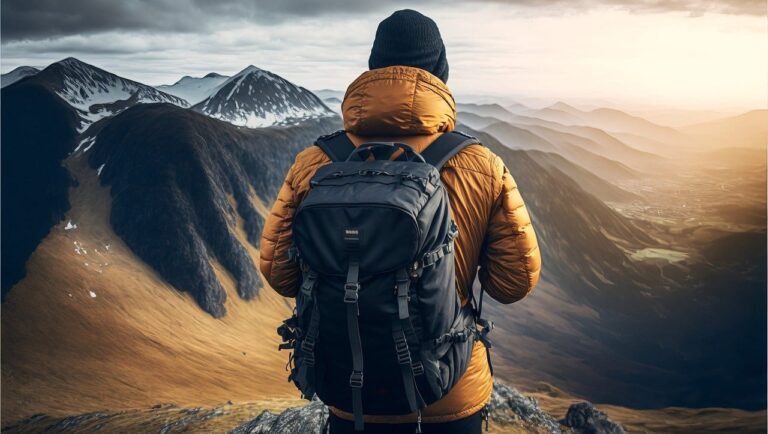 mochila lista para aventura en la naturaleza