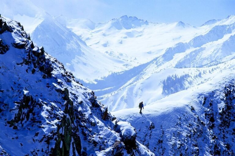 montanas de aspen con fondo nevado