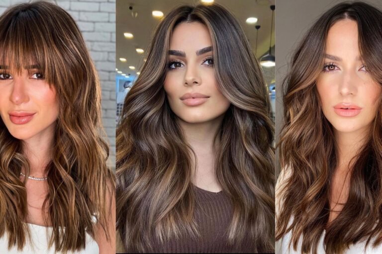 mujer con cabello caramelo miel brillante