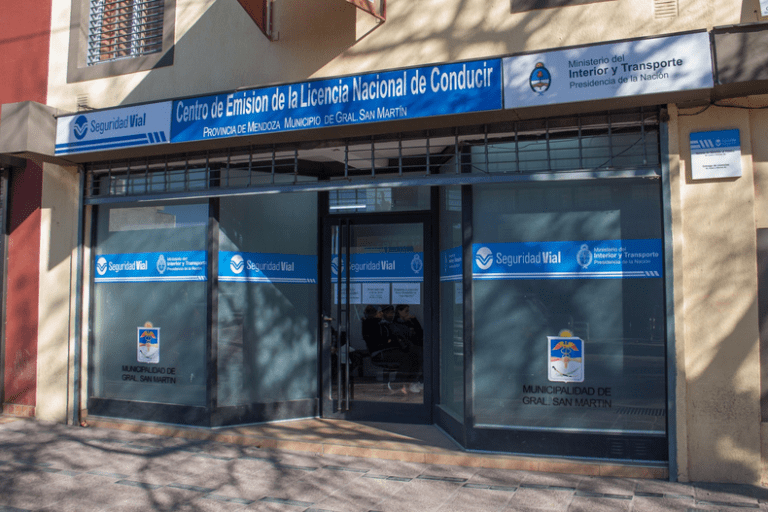 oficina de transito en san martin mendoza
