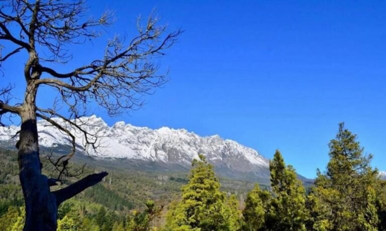 paisaje de montanas y naturaleza en el bolson