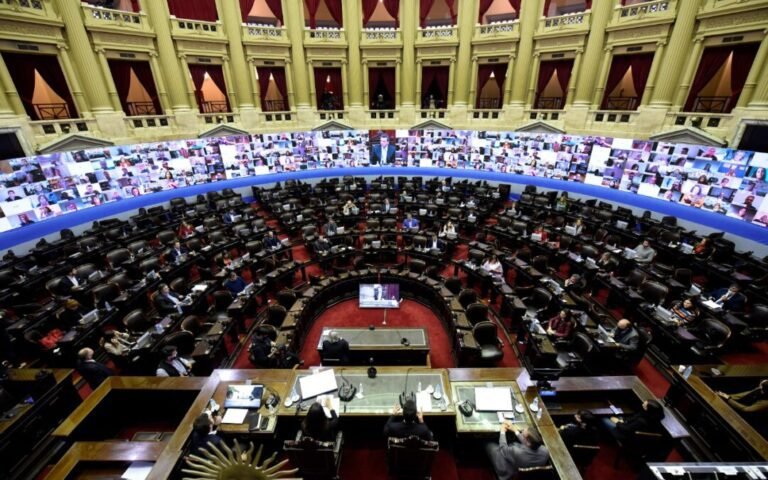 parlamento argentino en sesion legislativa