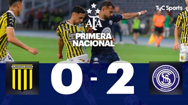 partido de futbol entre almirante brown e independiente rivadavia