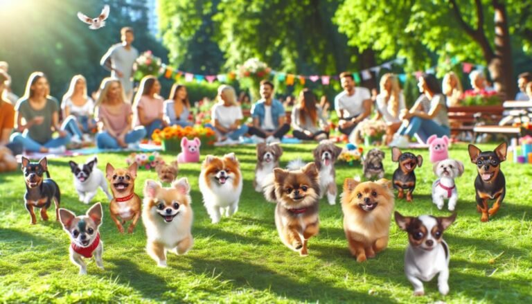 perros de diferentes razas en un hogar