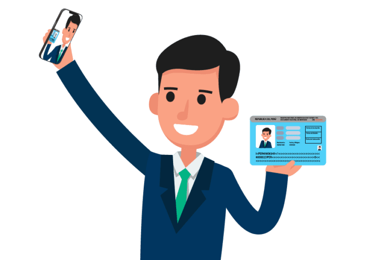 persona mostrando su documento de identidad