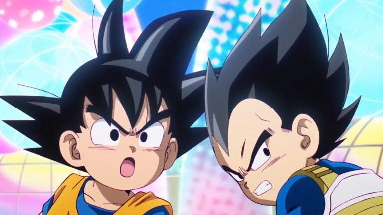 personajes de dragon ball daima en accion