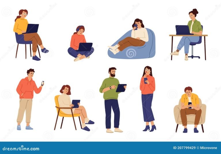 personas conversando en un chat en linea
